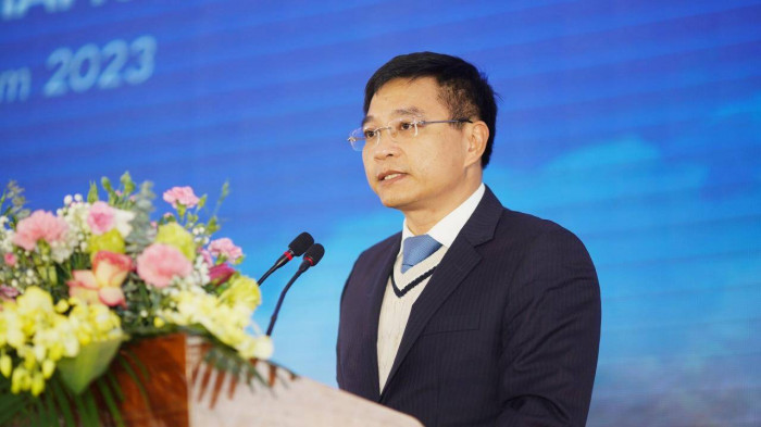 Bộ trưởng Nguyễn Văn Thắng, ph&amp;aacute;t biểu tại Lễ khởi c&amp;ocirc;ng, nh&amp;acirc;n buổi Lễ ng&amp;agrave;y h&amp;ocirc;m nay, Bộ Giao th&amp;ocirc;ng vận tải ch&amp;iacute;nh thức ph&amp;aacute;t động phong tr&amp;agrave;o thi đua Xu&amp;acirc;n Qu&amp;yacute; M&amp;atilde;o tr&amp;ecirc;n c&amp;aacute;c c&amp;ocirc;ng trường giao th&amp;ocirc;ng trong c&amp;aacute;c cơ quan, đơn vị, c&amp;aacute;n bộ, c&amp;ocirc;ng chức, vi&amp;ecirc;n chức, người lao động ng&amp;agrave;nh GTVT