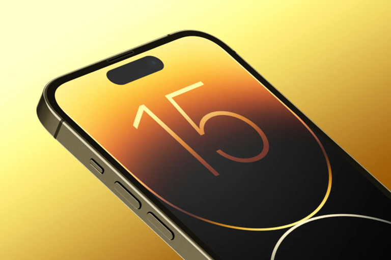 Bản render được đồn đoán là của iPhone 15 Bản render được đồn đoán là của iPhone 15