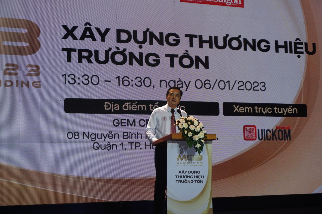 &amp;Ocirc;ng B&amp;ugrave;i T&amp;aacute; Ho&amp;agrave;ng Vũ - Gi&amp;aacute;m đốc Sở C&amp;ocirc;ng thương TP. Hồ Ch&amp;iacute; Minh ph&amp;aacute;t biểu khai mạc hội thảo