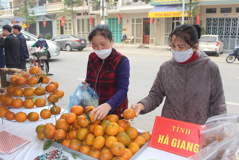 Sản phẩm cam s&amp;agrave;nh của Hội N&amp;ocirc;ng d&amp;acirc;n tỉnh H&amp;agrave; Giang