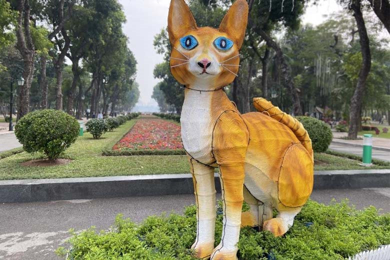 Linh vật mèo ở các địa phương Tết Nguyên Đán Quý Mão 2023