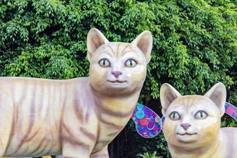Linh vật mèo ở các địa phương Tết Nguyên Đán Quý Mão 2023
