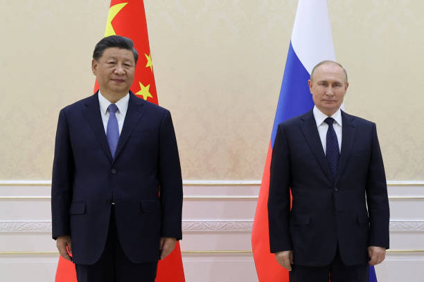 Tổng thống Nga Vladimir Putin v&amp;agrave; chủ tịch Trung Quốc Tập Cận B&amp;igrave;nh