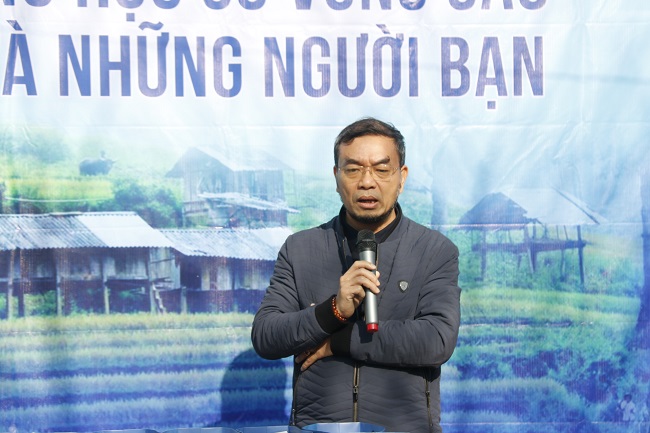 &amp;Ocirc;ng Nguyễn Hồng Sơn - TGĐ Tập đo&amp;agrave;n OSB ph&amp;aacute;t biểu tại lễ b&amp;agrave;n giao