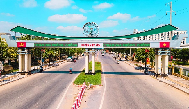 Cổng ch&amp;agrave;o Huyện Việt Y&amp;ecirc;n