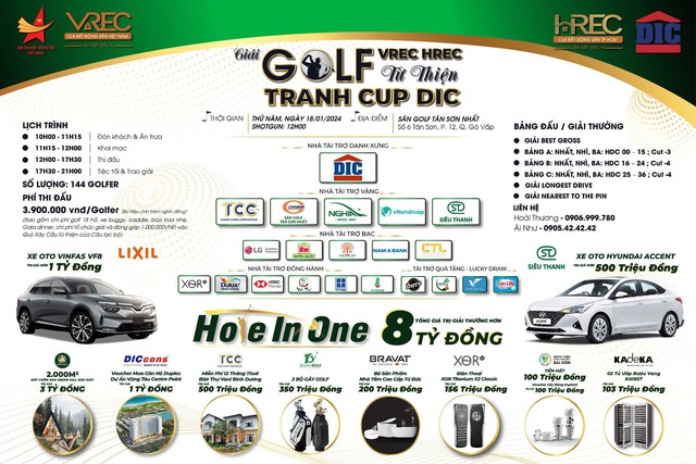 Tất cả chi ph&amp;iacute; đăng k&amp;yacute; tham dự giải của c&amp;aacute;c Golfers sẽ được đ&amp;oacute;ng g&amp;oacute;p v&amp;agrave;o Quỹ x&amp;acirc;y cầu từ thiện