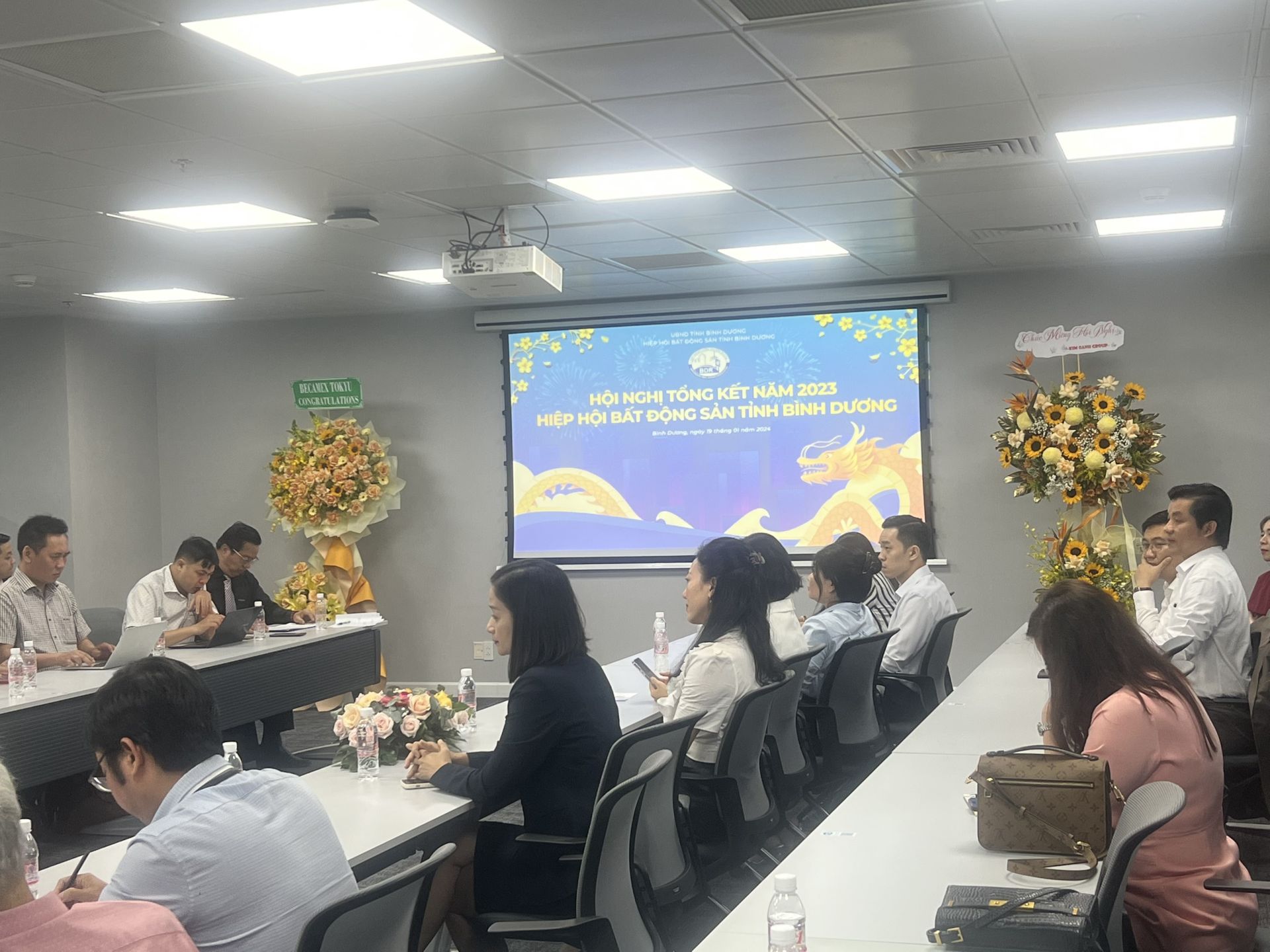 To&amp;agrave;n cảnh Hội nghị Tổng kết hoạt động năm 2023 của Hiệp hội BĐS tỉnh B&amp;igrave;nh Dương