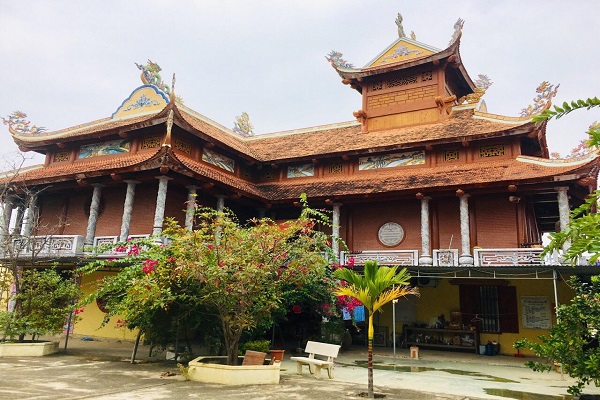 Phần Hậu cung của ch&amp;ugrave;a Khải Nam được x&amp;acirc;y dựng khang trang