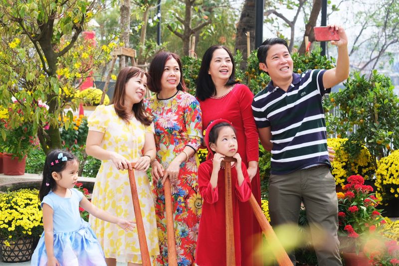 Sắc xu&amp;acirc;n ấm c&amp;uacute;ng trong chung cư xanh ven s&amp;ocirc;ng tại S&amp;agrave;i G&amp;ograve;n