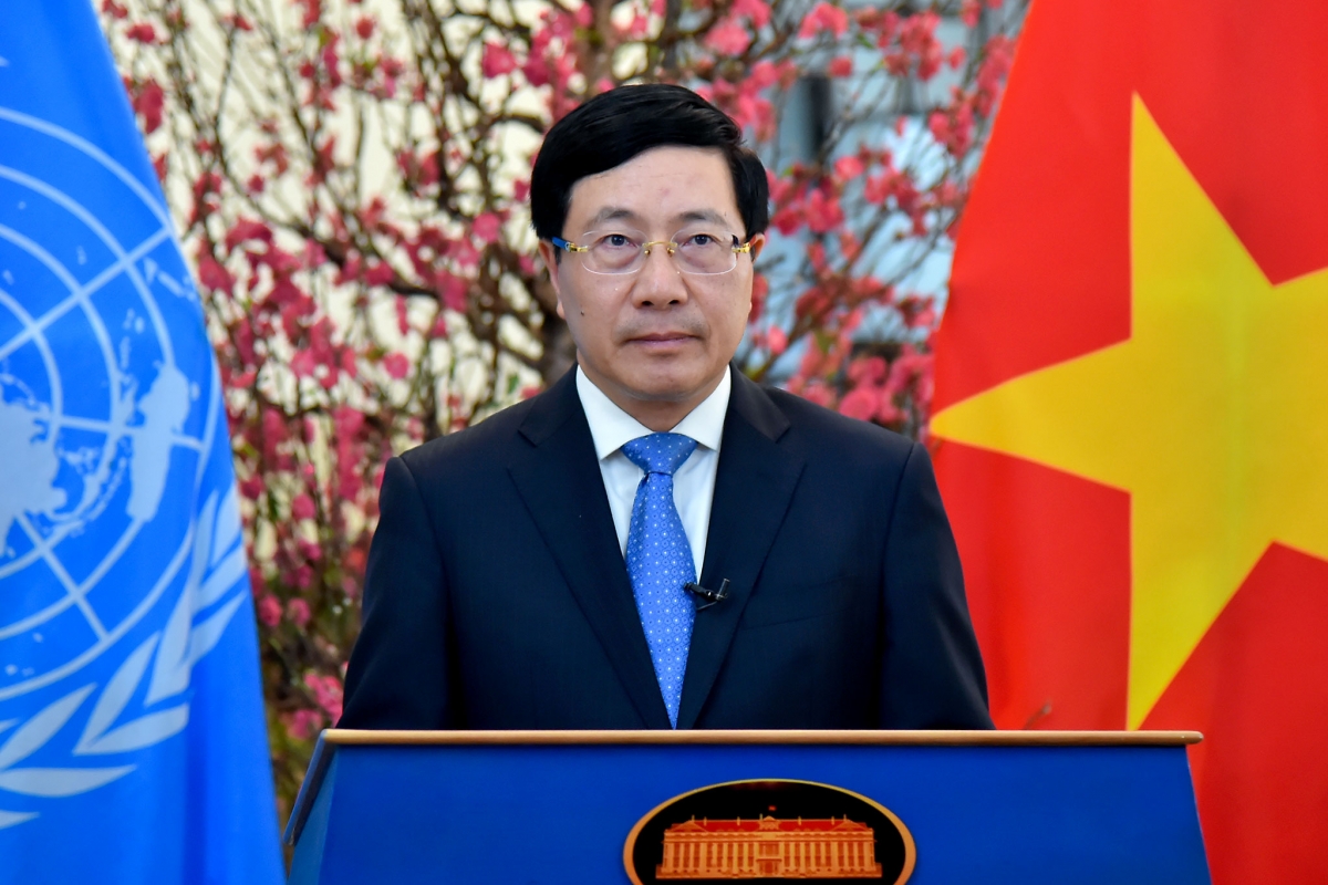 Ph&amp;oacute; Thủ tướng, Bộ trưởng Ngoại giao Phạm B&amp;igrave;nh Minh. Ảnh: VGP