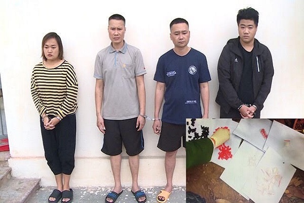 C&amp;aacute;c đối tượng bị bắt giữ c&amp;ugrave;ng c&amp;aacute;c tang vật vụ &amp;aacute;n