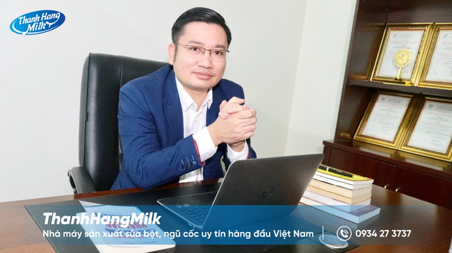 Doanh nh&amp;acirc;n Nguyễn Văn Trung - Gi&amp;aacute;m đốc kinh doanh nh&amp;agrave; m&amp;aacute;y sản xuất sữa bột Thanhhangmilk