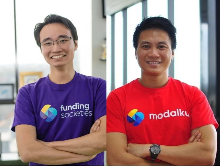 Những người đồng s&amp;aacute;ng lập Funding Society l&amp;agrave; Kelvin Teo (tr&amp;aacute;i) v&amp;agrave; Reynold Wijaya / Ảnh: Funding Societies