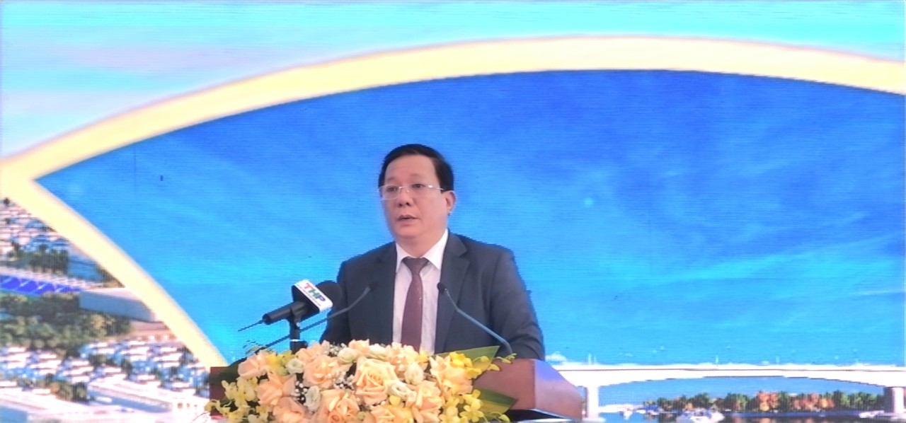 &amp;Ocirc;ng Nguyễn Đức Thọ ph&amp;oacute; Chủ tịch UBND TP Hải Ph&amp;ograve;ng ph&amp;aacute;t biểu tại buổi lễ