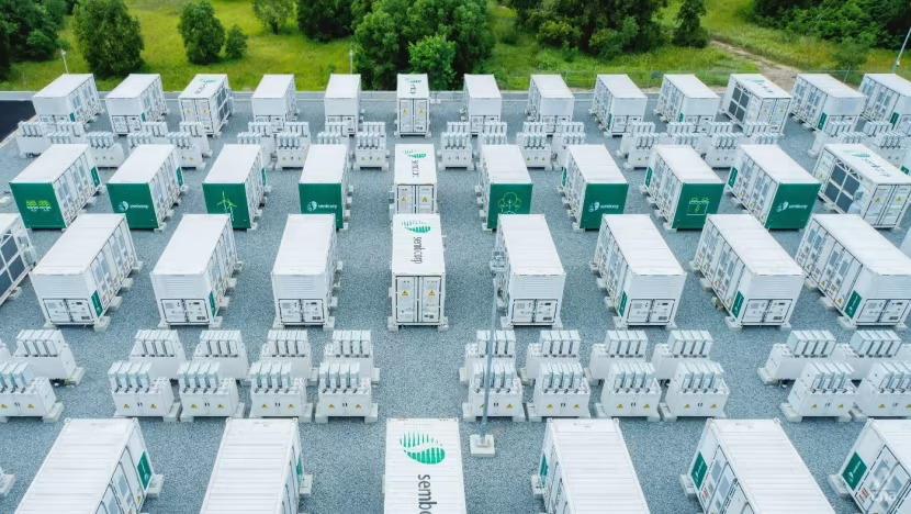 Hệ thống lưu trữ năng lượng Sembcorp.