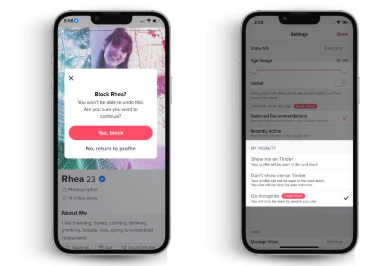 Tinder đ&amp;atilde; tung ra t&amp;iacute;nh năng ẩn danh khi hẹn h&amp;ograve; online