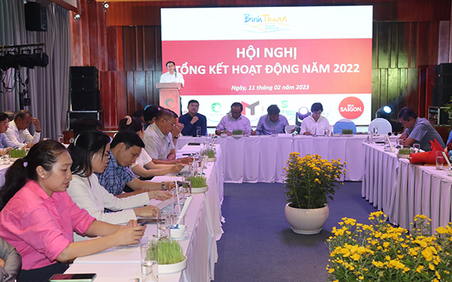 Hiệp hội Du lịch B&amp;igrave;nh Thuận vừa tổ chức Hội nghị tổng kết hoạt động năm 2022 v&amp;agrave; triển khai nhiệm vụ năm 2023