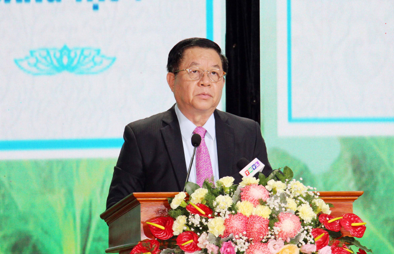 B&amp;iacute; thư Trung ương Đảng - Trưởng ban Tuy&amp;ecirc;n gi&amp;aacute;o Trung ương Nguyễn Trọng Nghĩa ph&amp;aacute;t biểu bế mạc hội thảo.
