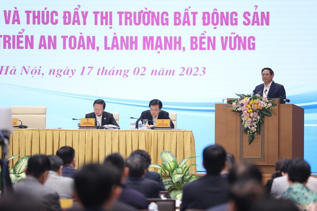 Thủ tướng Ch&amp;iacute;nh phủ Phạm Minh Ch&amp;iacute;nh tại Hội nghị. Ảnh VGP/Nhật Bắc
