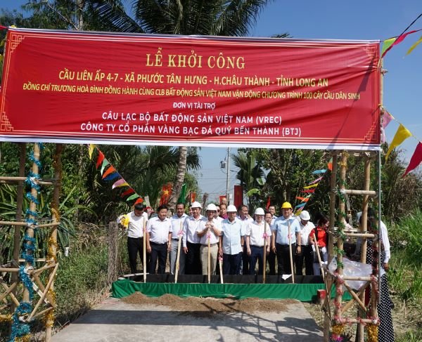 Khởi c&amp;ocirc;ng x&amp;acirc;y dựng cầu Li&amp;ecirc;n ấp 4-7 x&amp;atilde; Phước T&amp;acirc;n Hưng, huyện Ch&amp;acirc;u Th&amp;agrave;nh