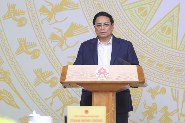 Thủ tướng Ch&amp;iacute;nh phủ Phạm Minh Ch&amp;iacute;nh chủ tr&amp;igrave; Hội nghị trực tuyến to&amp;agrave;n quốc về đ&amp;ocirc;n đốc đẩy mạnh giải ng&amp;acirc;n vốn đầu tư c&amp;ocirc;ng năm 2023