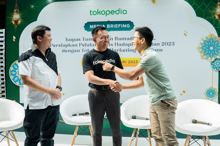 Sự kiện của Tokopedia chuẩn bị cho c&amp;aacute;c doanh nghiệp đối mặt với th&amp;aacute;ng Ramadan 2023 với Tokopedia Marketing Solutions tại Jakarta, v&amp;agrave;o ng&amp;agrave;y 23 th&amp;aacute;ng 2.