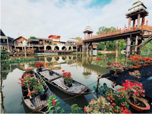 Sắc xuân trên Rừng Tràm Trà Sư