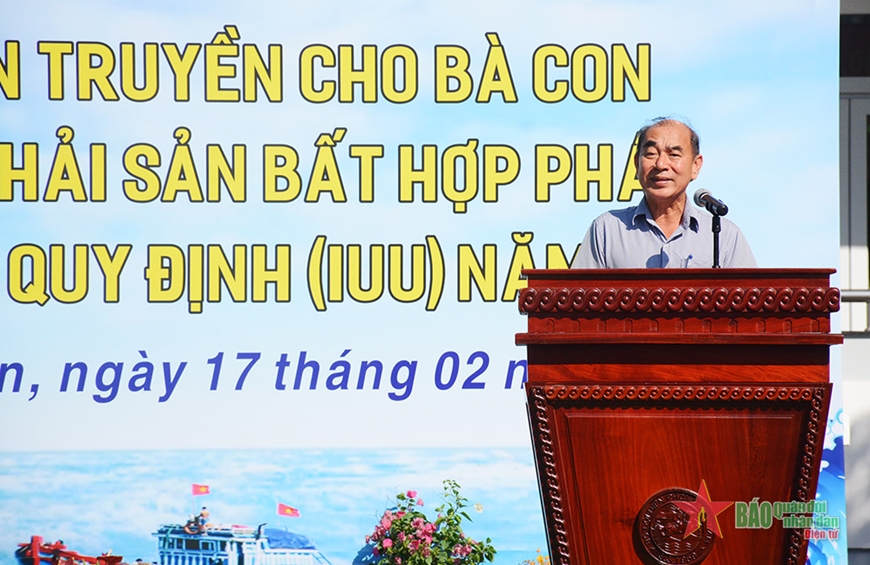 Đồng ch&amp;iacute; L&amp;acirc;m Văn Hồng, Chủ tịch UBND huyện Long Điền ph&amp;aacute;t biểu tại sự kiện