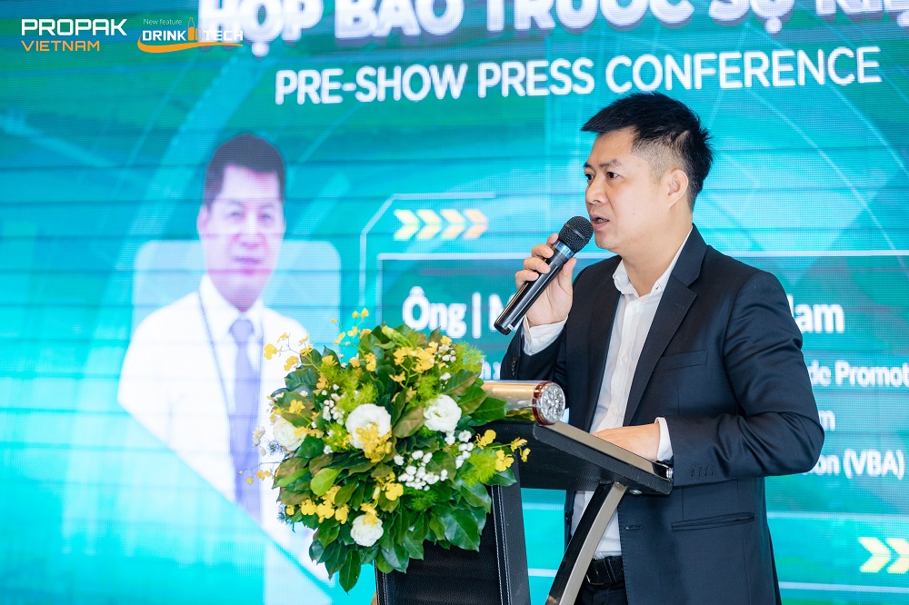 &amp;Ocirc;ng Nguyễn Ngọc Nam - Phụ tr&amp;aacute;ch x&amp;uacute;c tiến thương mại Hiệp hội Bia - Rượu - Nước giải kh&amp;aacute;t Việt Nam ph&amp;aacute;t biểu tại sự kiện