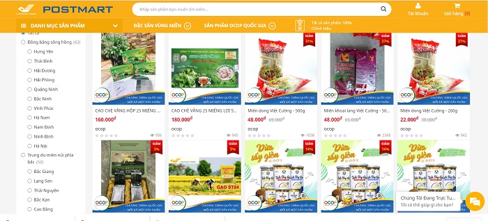 POSTMART tự h&amp;agrave;o mang những đặc sản địa phương đến tận tay người d&amp;acirc;n tr&amp;ecirc;n mọi miền đất nước. Ảnh: Tư liệu