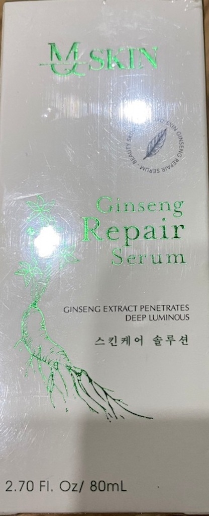 Sản phẩm MQ Skin Ginseng Repair Serum đang lưu th&amp;ocirc;ng tr&amp;ecirc;n thị trường