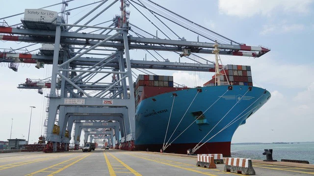 T&amp;agrave;u Margrethe Maersk - si&amp;ecirc;u t&amp;agrave;u container, c&amp;oacute; trọng tải 214,121 DWT đ&amp;atilde; cập cảng C&amp;aacute;i M&amp;eacute;p - Thị Vải v&amp;agrave;o th&amp;aacute;ng 10-2020