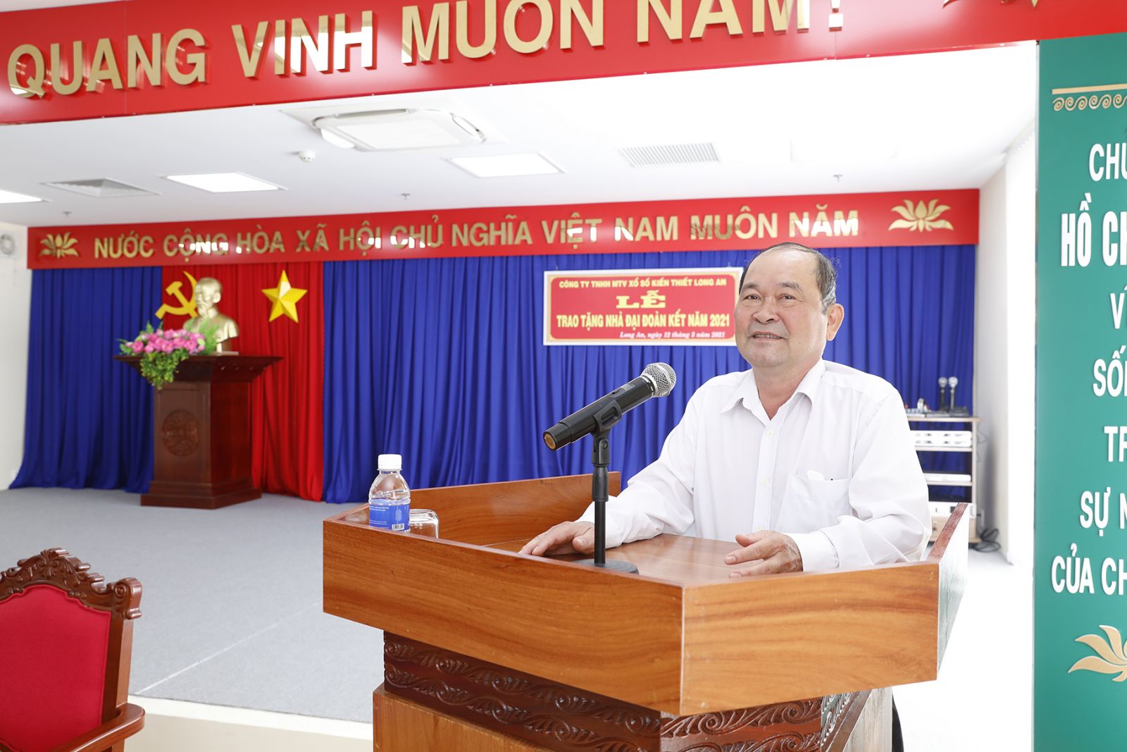 &amp;Ocirc;ng  V&amp;otilde; Văn Truyền Chủ tịch C&amp;ocirc;ng ty Xổ số Long An ph&amp;aacute;t biểu