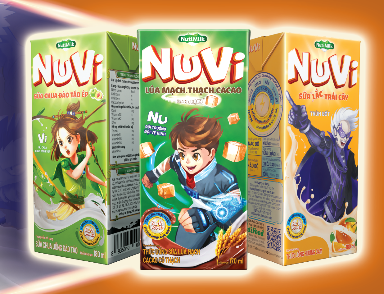 C&amp;aacute;c sản phẩm NuVi được tung ra thị trường, sẵn s&amp;agrave;ng đến tay trẻ em Việt Nam