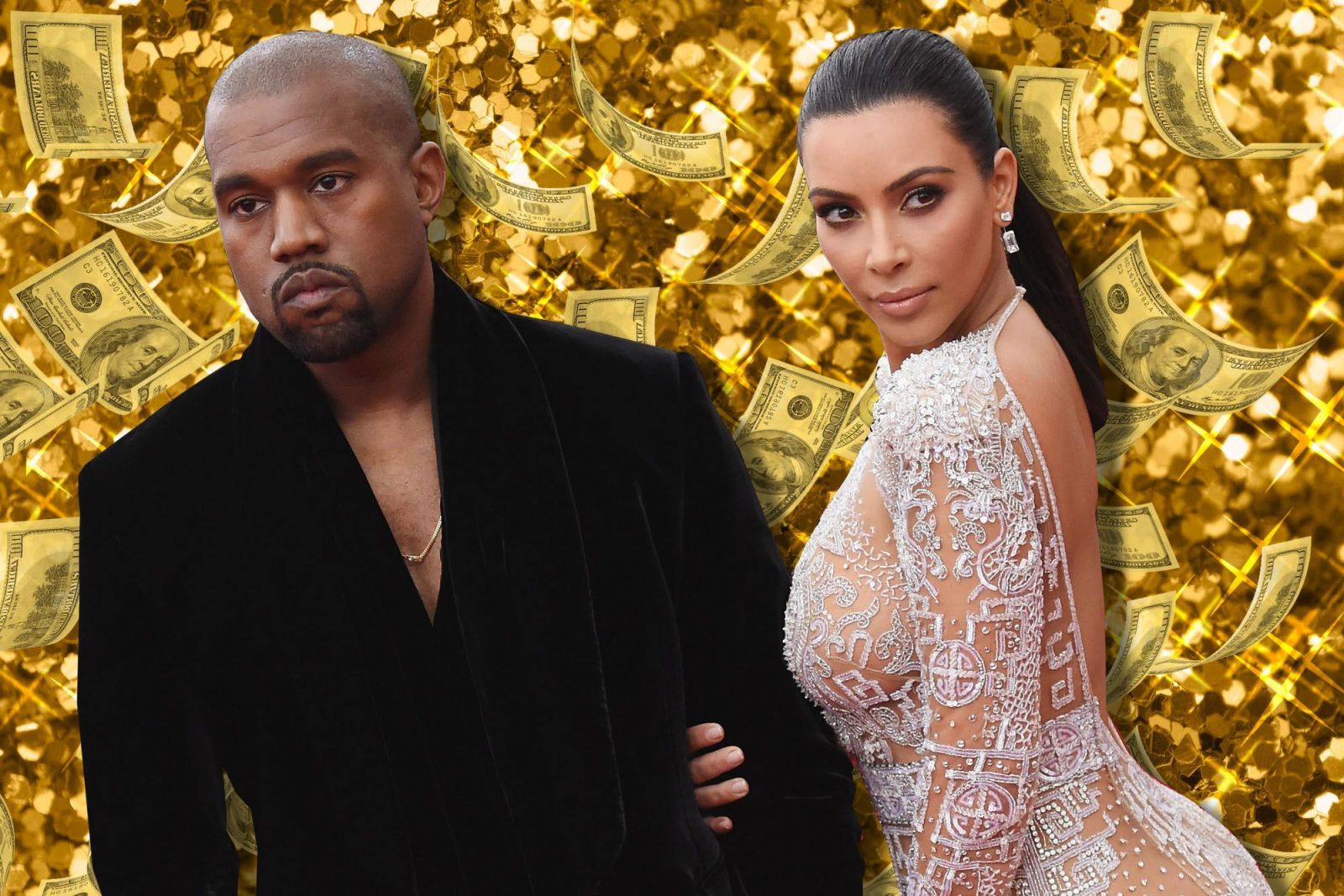 West v&amp;agrave; vợ cũ Kim Kardashian