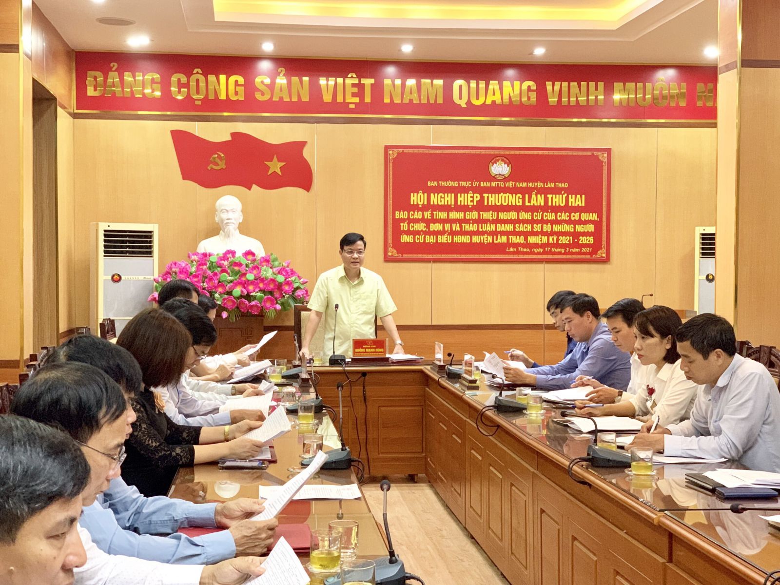 Hội nghị hiệp thương lần hai tại huyện L&amp;acirc;m Thao