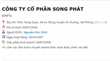Phong tỏa tài khoản Công ty CP Song Phát để cưỡng chế thuế