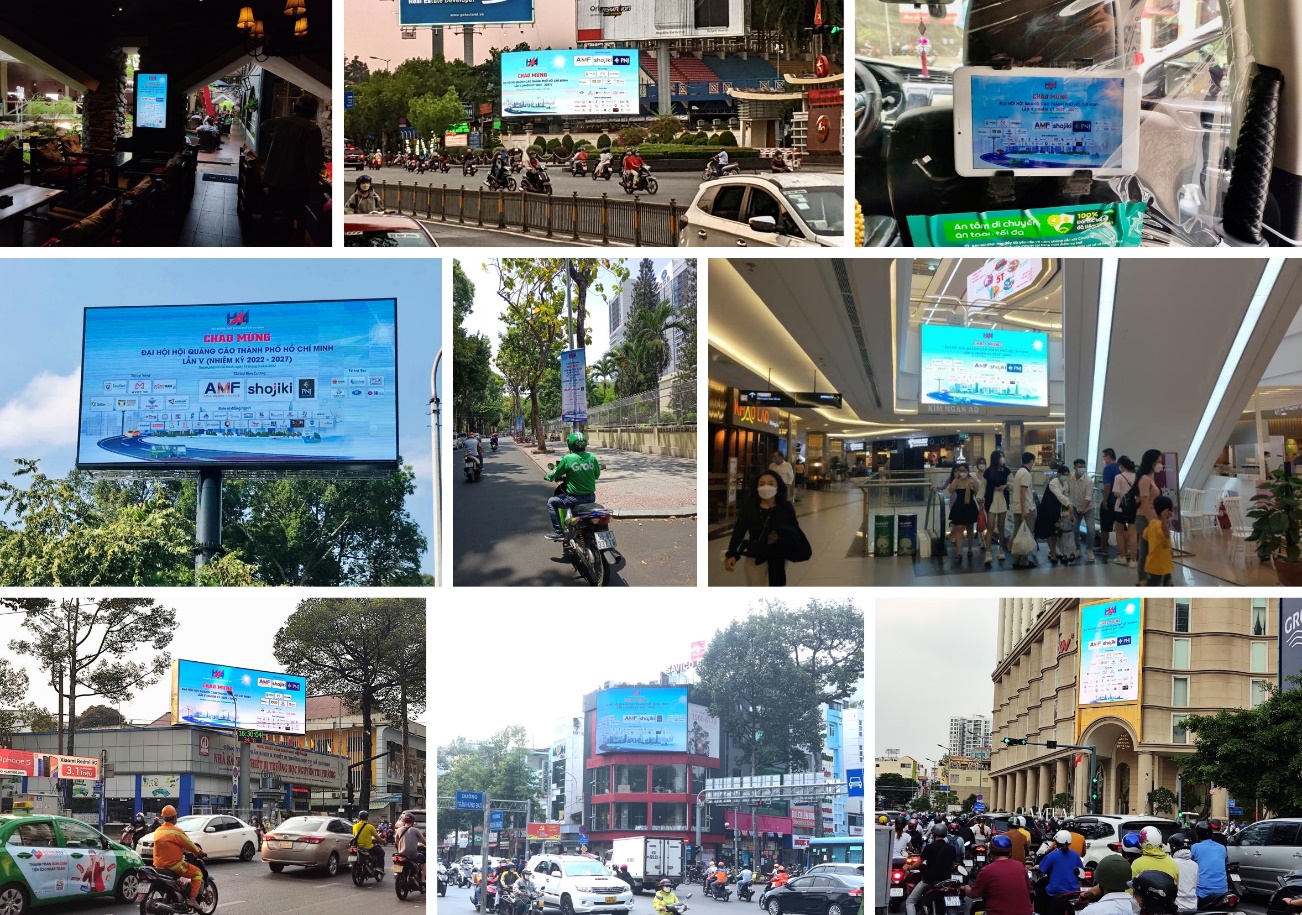 Các loại hình quảng cáo ngoài trời truyền thông trước Đại hội Các loại hình quảng cáo ngoài trời truyền thông trước Đại hội