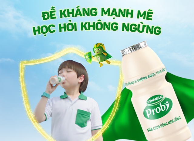 Bổ sung Probiotics v&amp;agrave;o thực đơn dinh dưỡng hằng ng&amp;agrave;y để trẻ tăng cường đề kh&amp;aacute;ng, giảm nguy cơ ốm vặt.