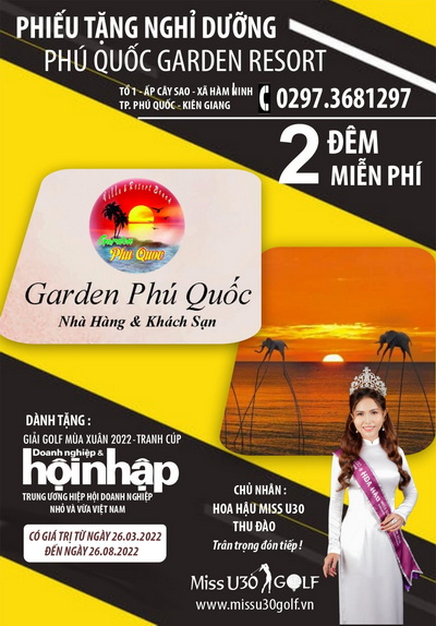 Phiếu nghỉ dưỡng 3N2Đ của Tân Hoàng Long SG dành cho các golfer đoạt giải Phiếu nghỉ dưỡng 3N2Đ của Tân Hoàng Long SG dành cho các golfer đoạt giải