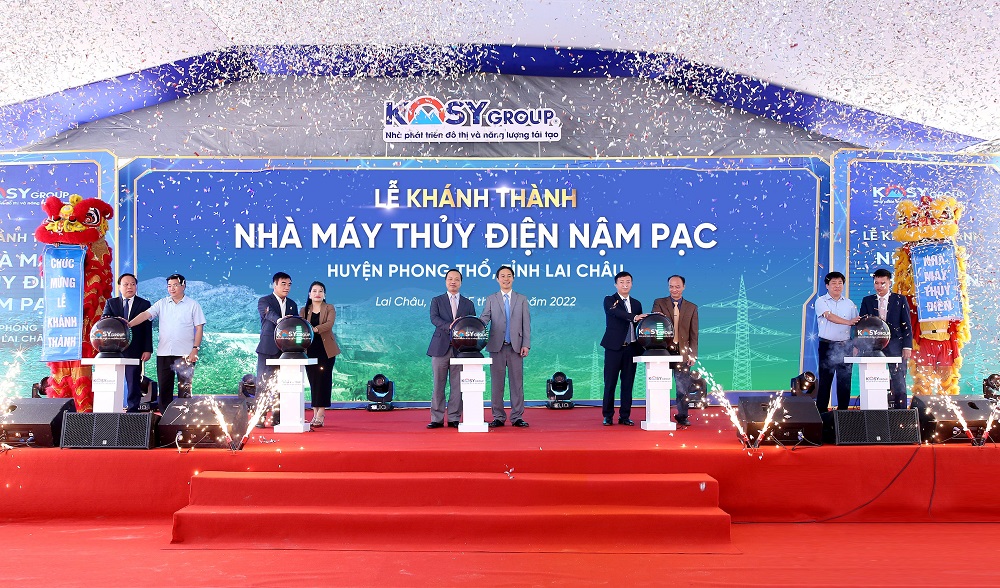 Nghi thức kh&amp;aacute;nh th&amp;agrave;nh nh&amp;agrave; m&amp;aacute;y Thuỷ điện Nậm Pạc.