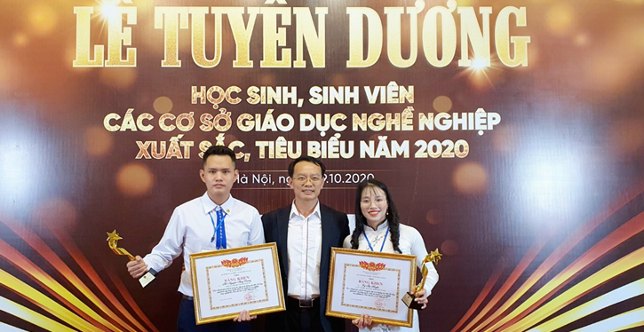 02 sinh vi&amp;ecirc;n HHT được vinh danh tại lễ tuy&amp;ecirc;n dương Học sinh, sinh vi&amp;ecirc;n c&amp;aacute;c cơ sở gi&amp;aacute;o dục nghề nghiệp xuất sắc, ti&amp;ecirc;u biểu năm 2020