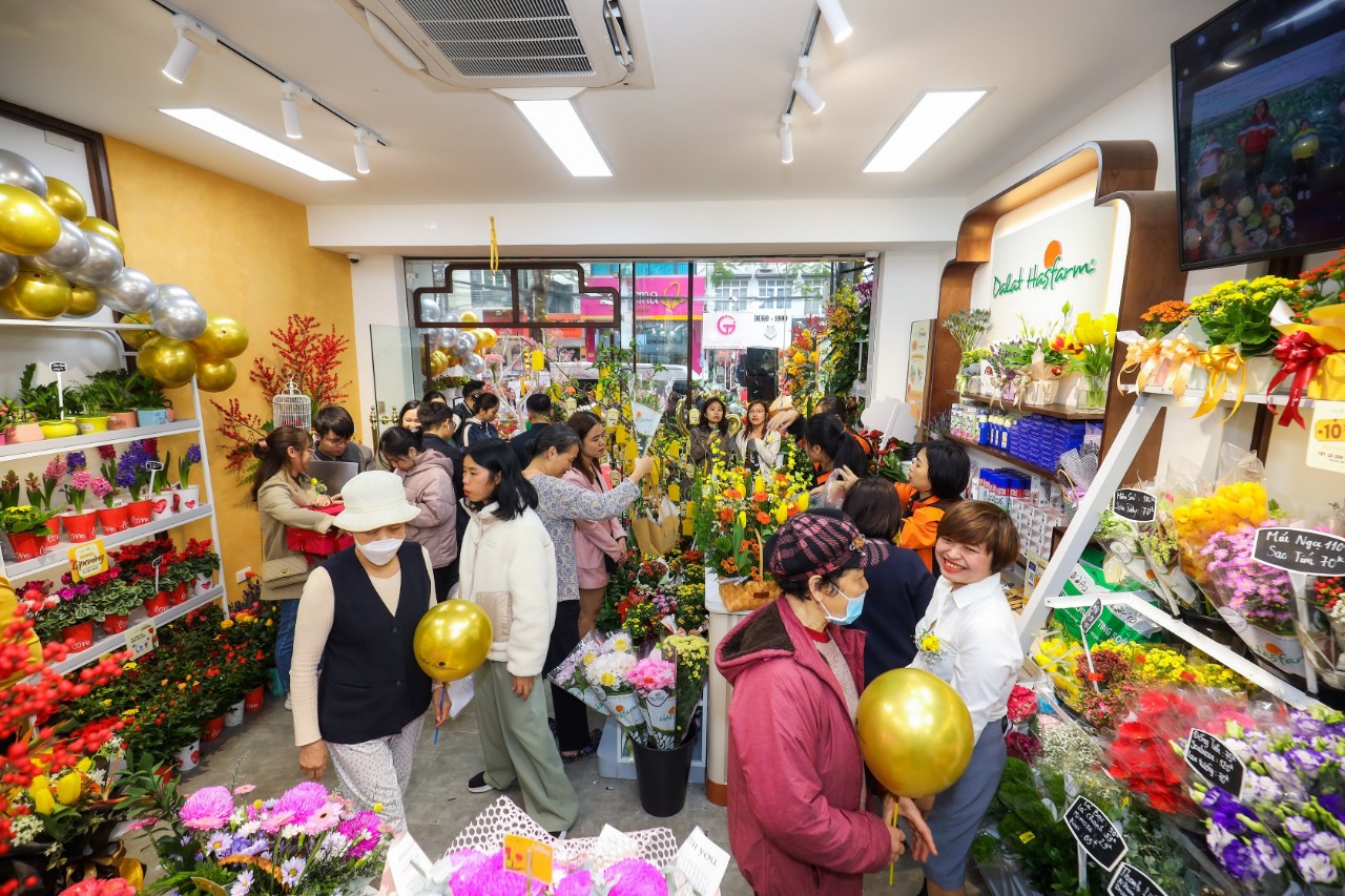 Với sự kiện khai trương cửa h&amp;agrave;ng B&amp;igrave;nh T&amp;acirc;n (TP.Hồ Ch&amp;iacute; Minh) v&amp;agrave; Lạc Long Qu&amp;acirc;n (H&amp;agrave; Nội) vừa qua, Dalat Hasfarm ch&amp;iacute;nh thức n&amp;acirc;ng tổng số cửa h&amp;agrave;ng b&amp;aacute;n lẻ hoa tươi cao cấp l&amp;ecirc;n 22 cửa h&amp;agrave;ng tr&amp;ecirc;n to&amp;agrave;n quốc.