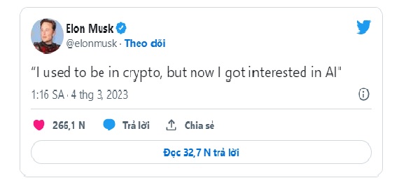 B&amp;agrave;i đăng của Elon Musk tr&amp;ecirc;n twitter