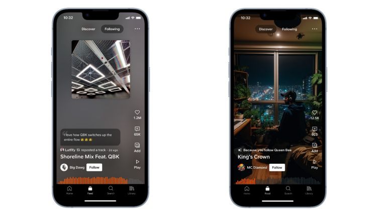 Trang giao diện Kh&amp;aacute;m ph&amp;aacute; mới của SoundCloud.
