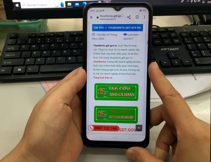 Người d&amp;acirc;n, doanh nghiệp chỉ cần v&amp;agrave;o đường link https://thuedientu.gdt.gov.vn l&amp;agrave; c&amp;oacute; thể dễ d&amp;agrave;ng tra cứu m&amp;atilde; số thuế, m&amp;atilde; số doanh nghiệp
