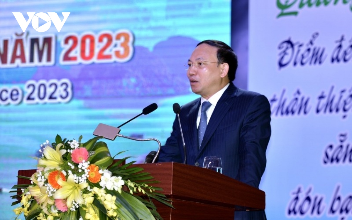 B&amp;iacute; thư Tỉnh ủy Quảng Ninh Nguyễn Xu&amp;acirc;n K&amp;yacute; ph&amp;aacute;t biểu tại hội nghị