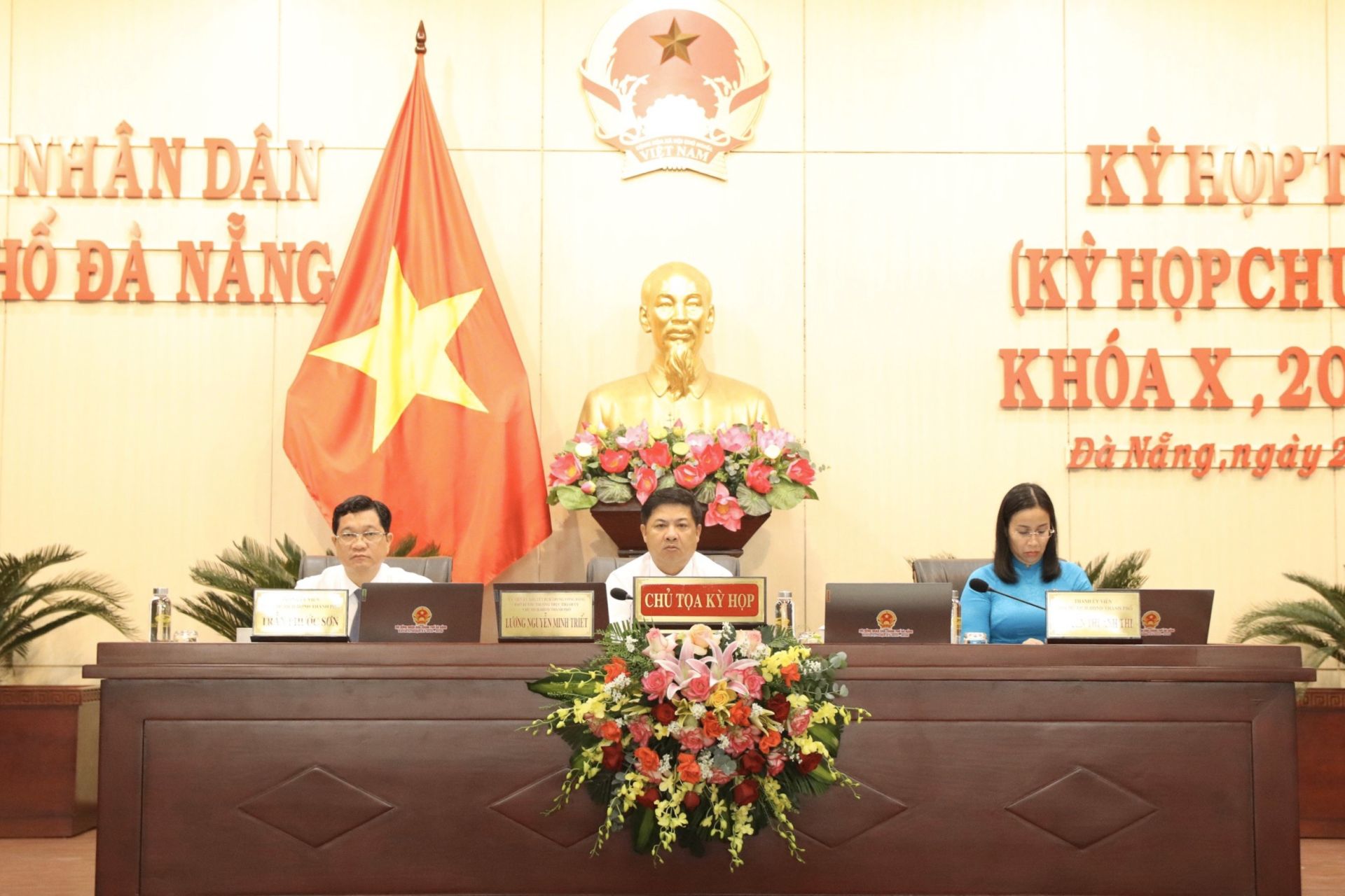Ph&amp;oacute; B&amp;iacute; thư Thường trực Th&amp;agrave;nh ủy, Chủ tịch HĐND th&amp;agrave;nh phố Lương Nguyễn Minh Triết chủ tr&amp;igrave; Kỳ họp thứ 11 (Kỳ họp chuy&amp;ecirc;n đề), HĐND th&amp;agrave;nh phố Đ&amp;agrave; Nẵng kh&amp;oacute;a X di&amp;ecirc;̃n ra vào s&amp;aacute;ng 24-3