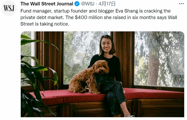 C&amp;acirc;u chuyện của Eva Shang đ&amp;atilde; được đăng tr&amp;ecirc;n The Wall Street Journal.