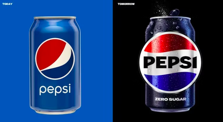 Logo cũ v&amp;agrave; logo mới từ 2023 của Pepsi